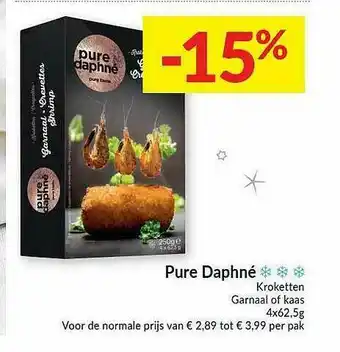 Intermarché Pure Daphné Kroketten Garnaal Of Kaas aanbieding