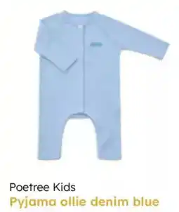 Multi bazar Poetree kids pyjama ollie denim blue aanbieding