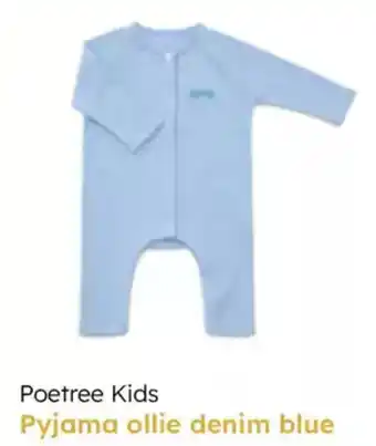 Multi bazar Poetree kids pyjama ollie denim blue aanbieding