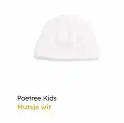 Multi bazar Poetree kids mutsje wit aanbieding