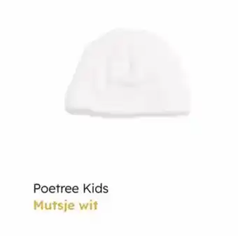 Multi bazar Poetree kids mutsje wit aanbieding