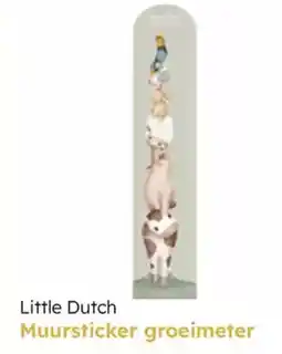 Multi bazar Little dutch muursticker groeimeter aanbieding