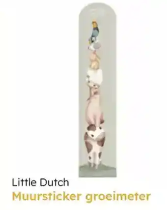 Multi bazar Little dutch muursticker groeimeter aanbieding