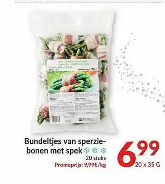 Intermarché Bundeltjes Van Sperzie-bonen Met Spek aanbieding