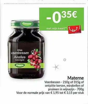 Intermarché Materne Veenbessen aanbieding