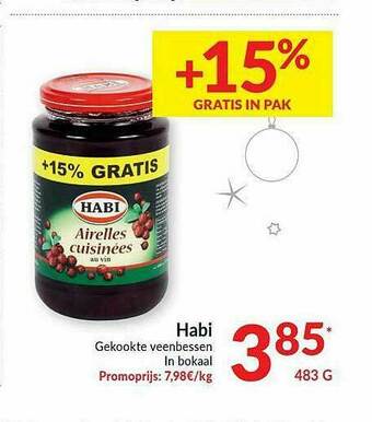 Intermarché Habi Gekookte Veenbessen aanbieding