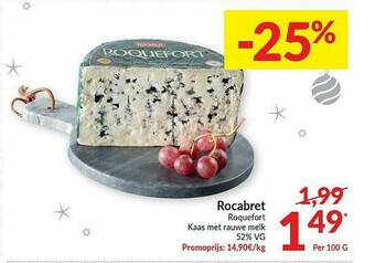 Intermarché Rocabret Roquefort Kaas Met Rauwe Melk aanbieding