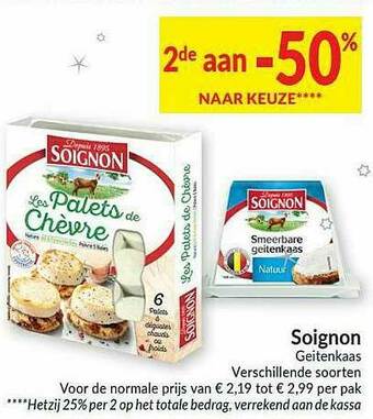 Intermarché Soignon Geitenkaas aanbieding