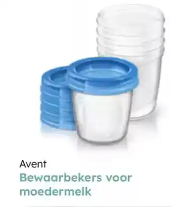 Multi bazar Avent bewaarbekers voor moedermelk aanbieding