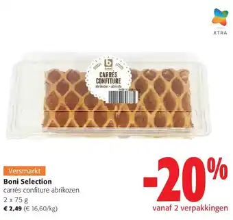 Colruyt Boni Selection carrés confiture abrikozen aanbieding