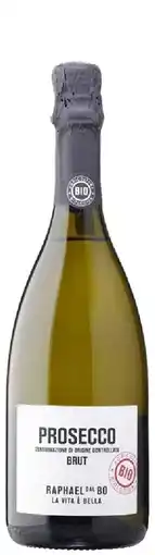 Colruyt Prosecco D.O.C. ‘La Vita è Bella’ Bio brut Raphael Dal Bo aanbieding