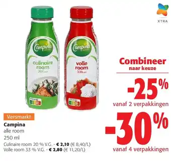 Colruyt Culinaire room 20 % V.G aanbieding