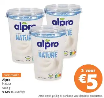 Colruyt Alpro Natuur 500 g aanbieding