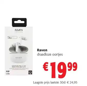 Colruyt Raven draadloze oortjes aanbieding