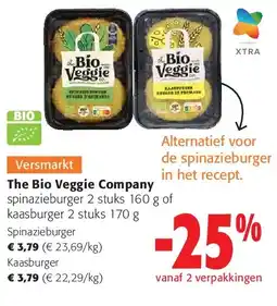 Colruyt The Bio Veggie Company Spinazieburger aanbieding