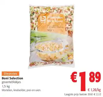 Colruyt Boni Selection groenteblokjes 1,5 kg aanbieding