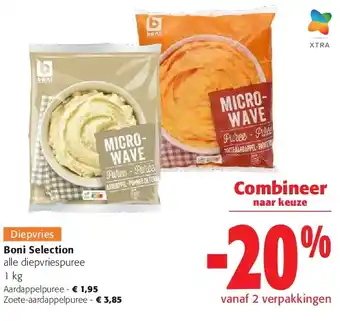 Colruyt Boni Selection alle diepvriespuree 1 kg aanbieding