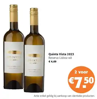 Colruyt Quinta Vista 2023 Reserva Lisboa wit aanbieding