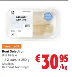 Colruyt Boni Selection skreihaasje 1 à 2 stuks ± 250 g aanbieding