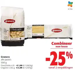 Colruyt Granoro alle pasta’s 500 g aanbieding