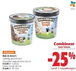 Colruyt Ben & Jerry’s volledig assortiment aanbieding