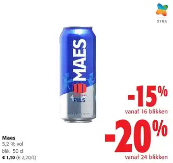 Colruyt Maes 5,2 % vol blik 50 cl aanbieding