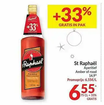 Intermarché At Raphaël Aperitief Amber Of Rood aanbieding