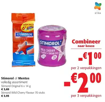 Colruyt Stimorol of Mentos volledig assortiment aanbieding