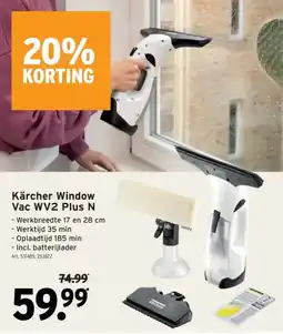 GAMMA Kärcher Window Vac WV2 Plus N aanbieding