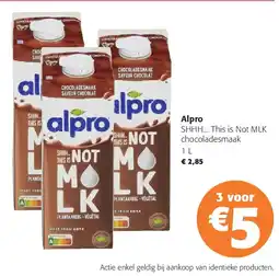 Colruyt Alpro SHHH... This is Not MLK chocoladesmaak aanbieding