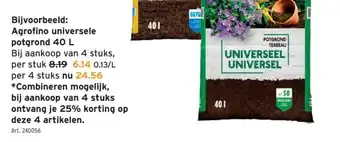 GAMMA Agrofino universele potgrond 40 L aanbieding