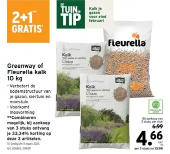 GAMMA Greenway of Fleurella kalk 10 kg aanbieding