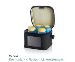 Multi bazar Medela koeltasje + 4 flesjes incl. koelelement aanbieding