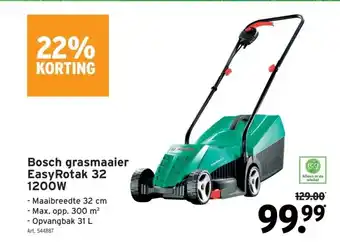 GAMMA Bosch grasmaaier EasyRotak 32 1200W aanbieding