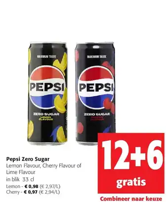 Colruyt Pepsi Zero Sugar Lemon aanbieding