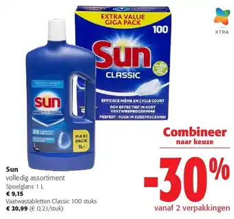 Colruyt Sun volledig assortiment Spoelglans 1 L aanbieding