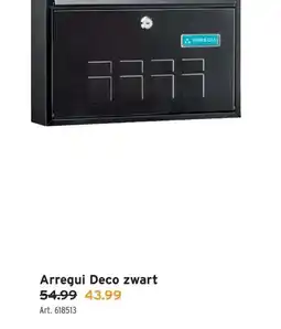 GAMMA Arregui Deco zwart aanbieding