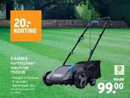 GAMMA GAMMA verticuteer- machine 1500W aanbieding