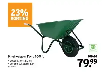 GAMMA Kruiwagen Fort 100 L aanbieding