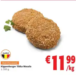 Colruyt Kippenburger Tikka Masala aanbieding