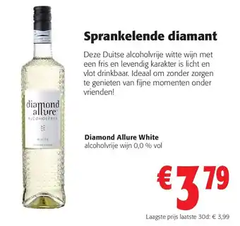 Colruyt Diamond Allure White alcoholvrije wijn 0,0 % vol aanbieding