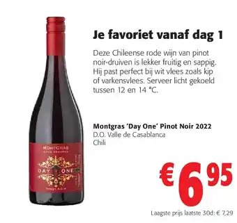 Colruyt Montgras ‘Day One’ Pinot Noir 2022 aanbieding