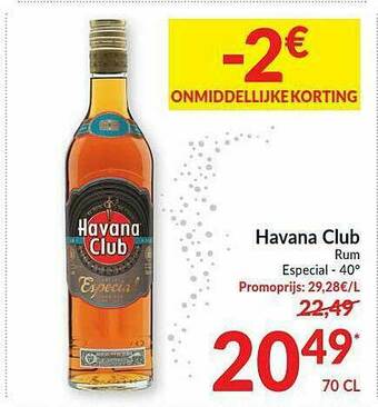 Intermarché Havana Club Rum aanbieding