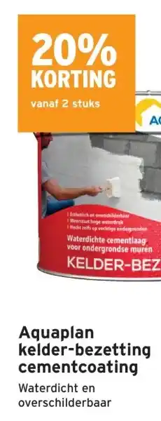 GAMMA Aquaplan kelder-bezettingcementcoating aanbieding