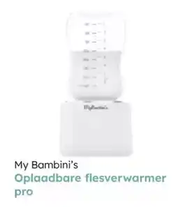 Multi bazar My bambini's oplaadbare flesverwarmer pro aanbieding