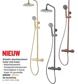 GAMMA Atlantic douchesysteem Asher met kraan - Waterbesparend aanbieding