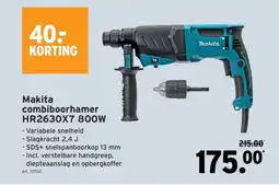 GAMMA Makita combiboorhamer HR2630X7 800W aanbieding