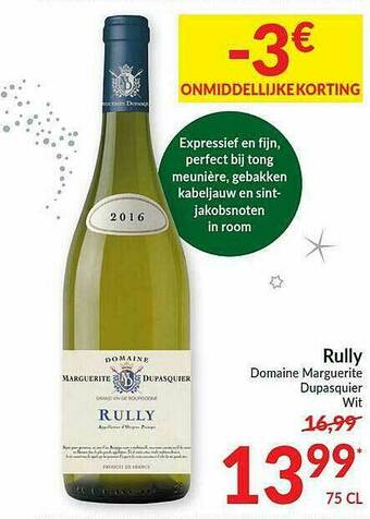 Intermarché Rully Domaine Marguerite Dupasquier Wit aanbieding
