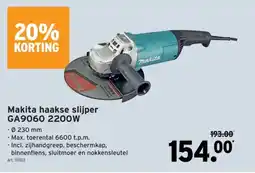 GAMMA Makita haakse slijper GA9060 2200W aanbieding