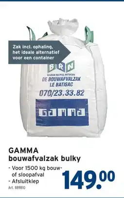 GAMMA bouwafvalzak bulky aanbieding